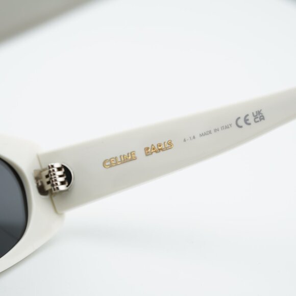 Celine CL40279U 25A Sunglasses Beige Cat Eye Frame, Grey Lenses main image 5